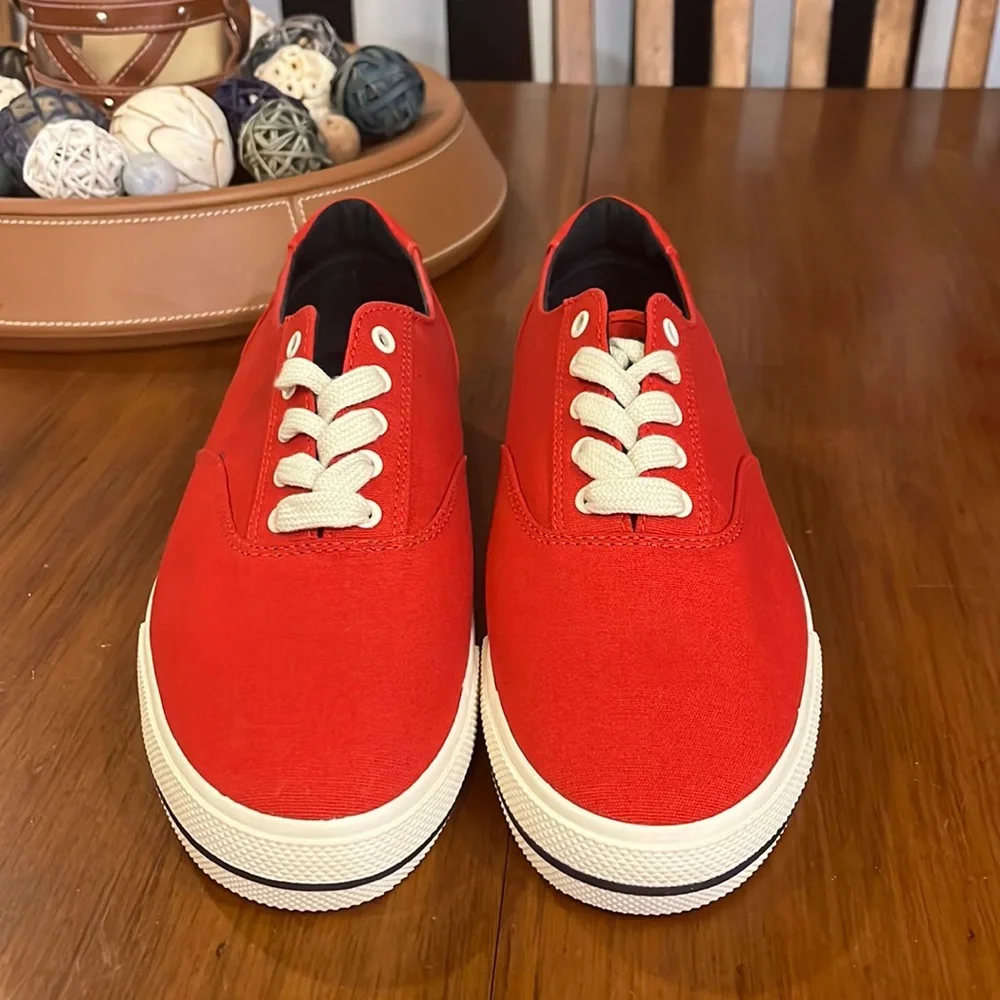 Polo Ralph Lauren CP93 Regatta Summer 92 Canvas Shoes Sneakers red Mens Size 12